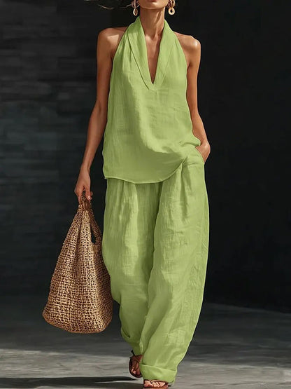 Boho Linen Summer Set