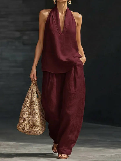 Boho Linen Summer Set